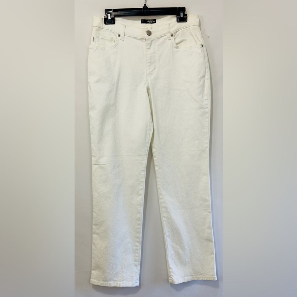 LEE White Stretch Relaxed Fit Straight Leg Mid Rise Jeans NWOT